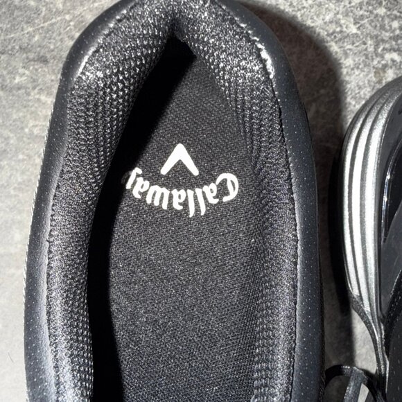 Callaway Newport Leather Golf Shoe Men’s Black Size 12 - Picture 5 of 8